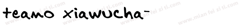 teamo xiawucha字体转换